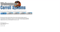 Desktop Screenshot of carrollsystems.com