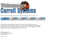 Tablet Screenshot of carrollsystems.com